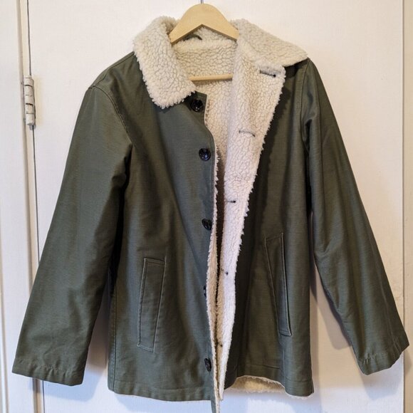SOPHNET. - UNIFORM EXPERIMENT - Boa faux shearling jacket - Sz 1 - Picture 2 of 10